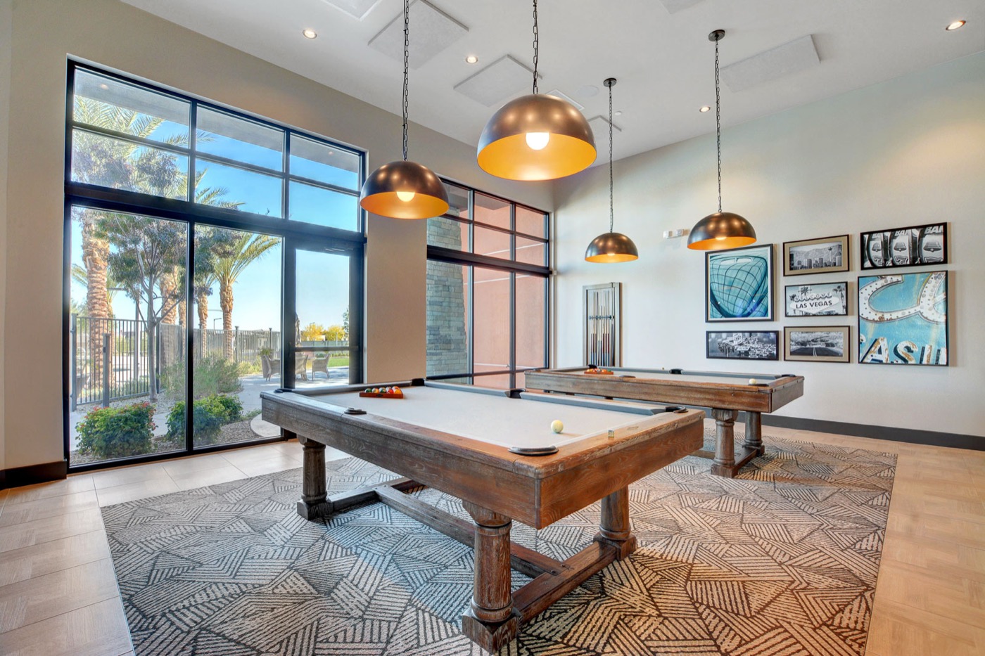 Billiards room at Regency at Summerlin