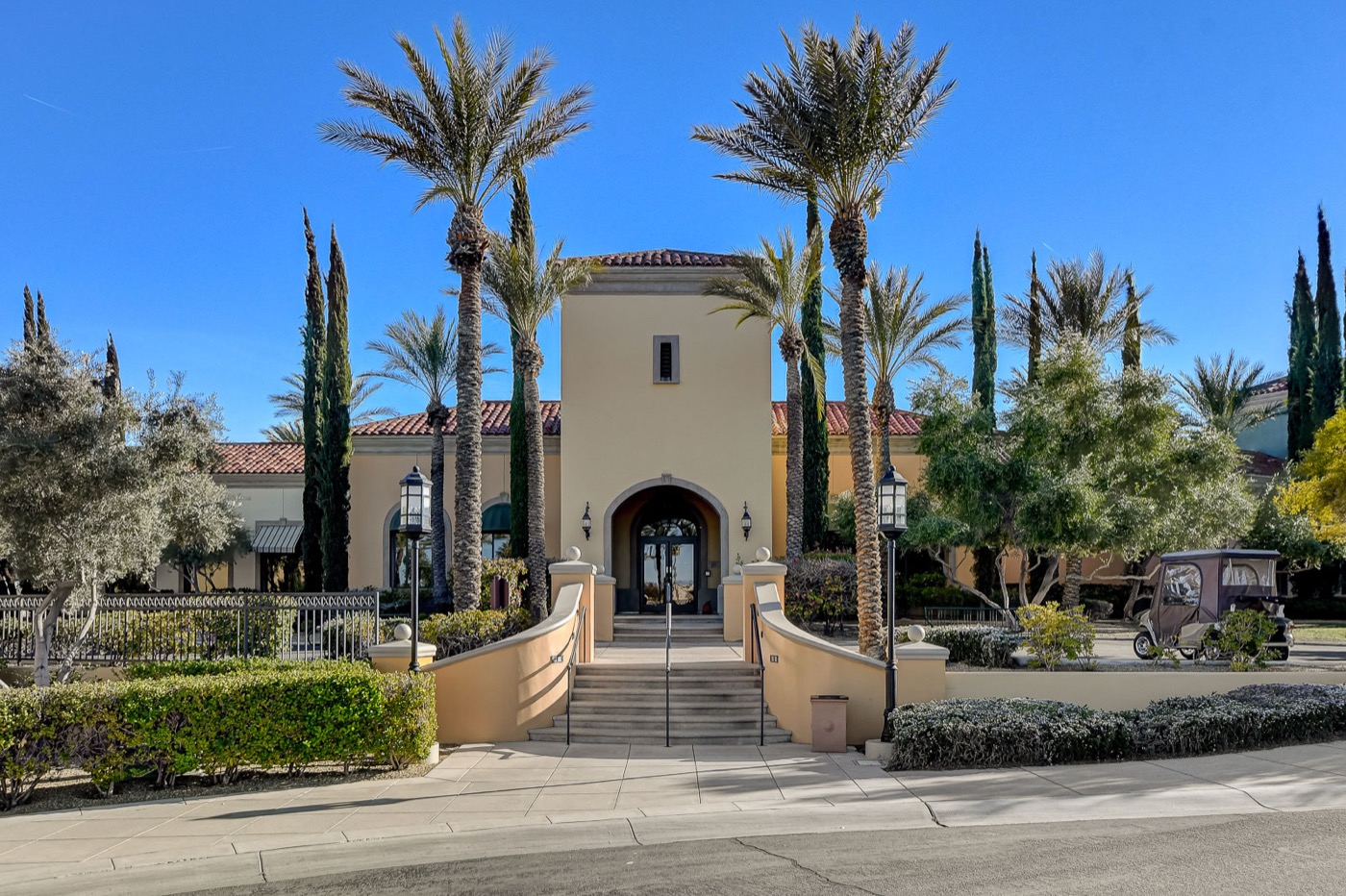 Community Center tower entrance at Siena in Summerlin